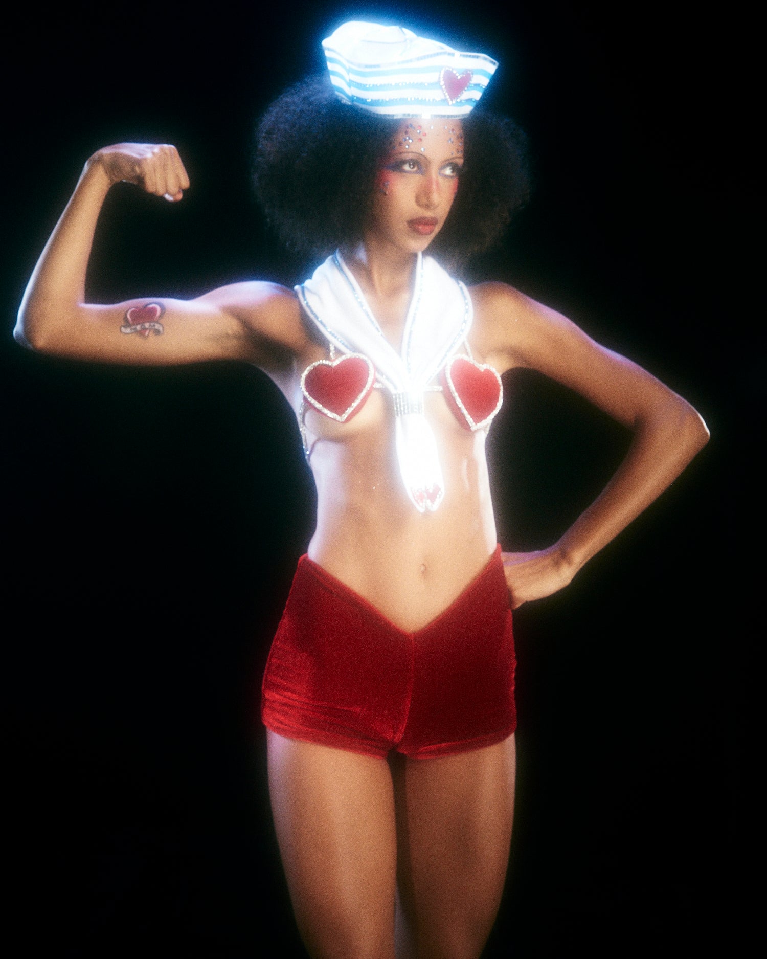 I WEAR MY HEART ON MY BOOTY SHORTS