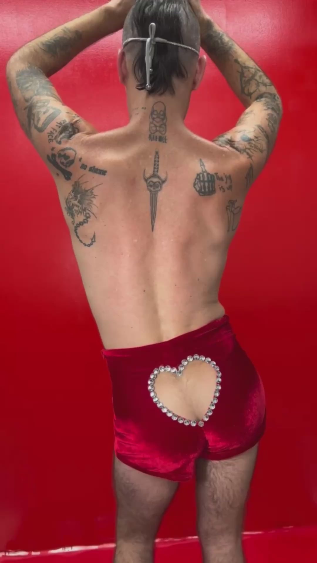 I WEAR MY HEART ON MY BOOTY SHORTS